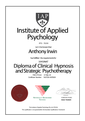 Diploma of Clinical Hypnosis and Strategic Psychotherapy